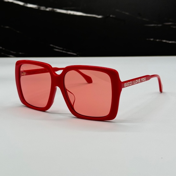 NEW GG0567SAN 005 GUCCI SQUARE RED WOMEN SUNGLASSES GUCCI main image 4